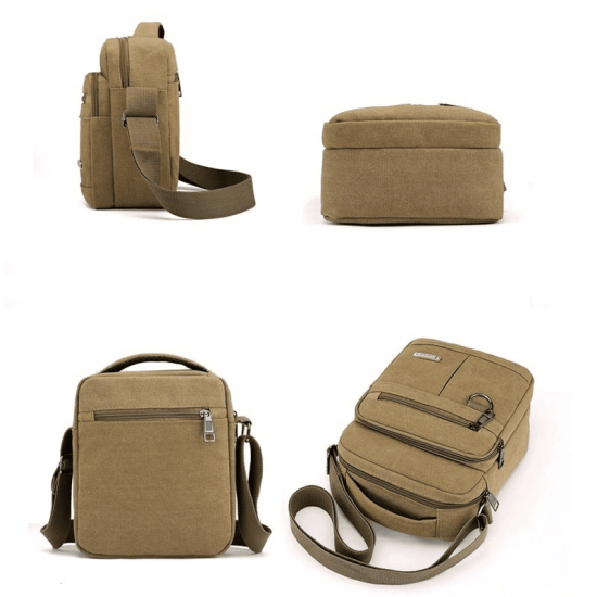 Bolsa de Lona Mini Maleta Tiracolo Masculina