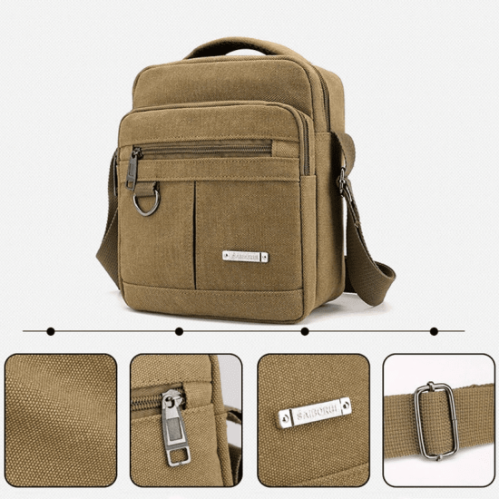 Bolsa de Lona Mini Maleta Tiracolo Masculina