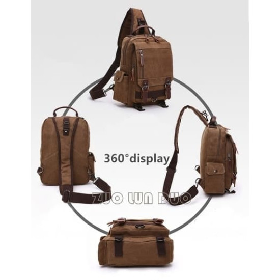 Mochila Transversal Lona Coreia do Sul Mochila Transversal Lona Coreia do Sul