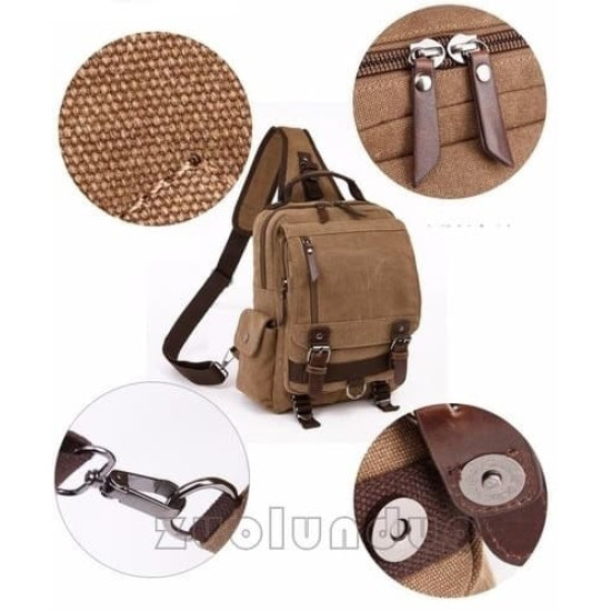 Mochila Transversal Lona Coreia do Sul Mochila Transversal Lona Coreia do Sul