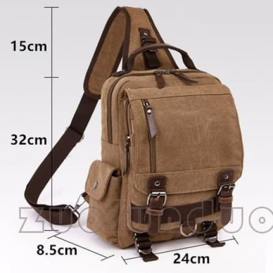 Mochila Transversal Lona Coreia do Sul Mochila Transversal Lona Coreia do Sul