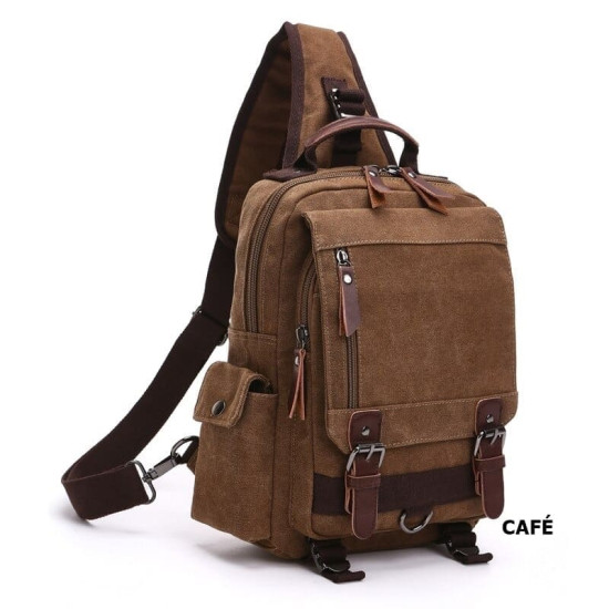 Mochila Transversal Lona Coreia do Sul Mochila Transversal Lona Coreia do Sul