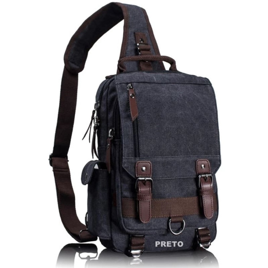 Mochila Transversal Lona Coreia do Sul Mochila Transversal Lona Coreia do Sul