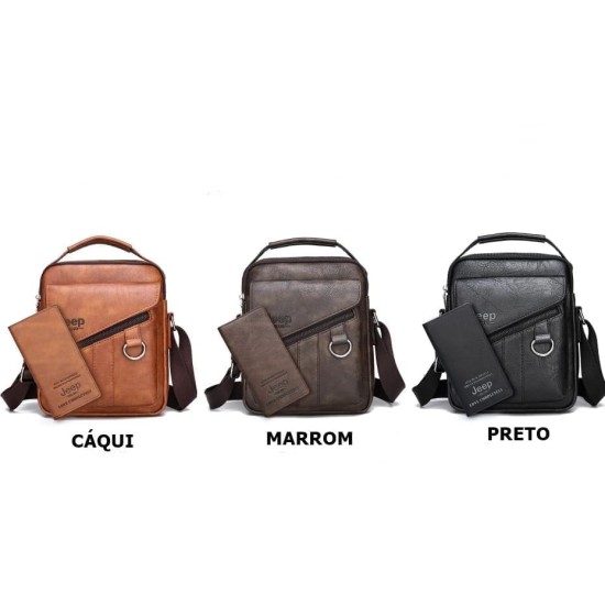 Bolsa de Ombro Transversal Masculina 