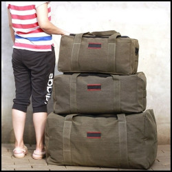 Bolsa Grande Em Lona Carga