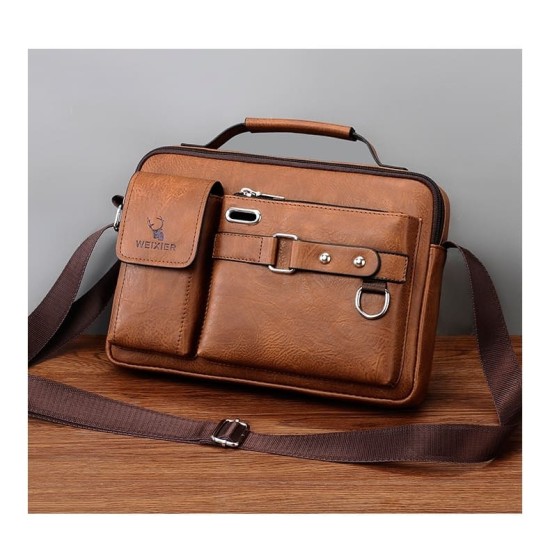 Bolsa Executiva Masculina Carteiro Couro