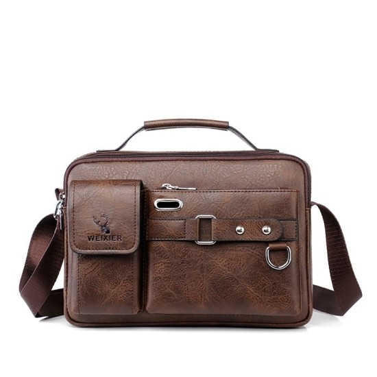 Bolsa Executiva Masculina Carteiro Couro