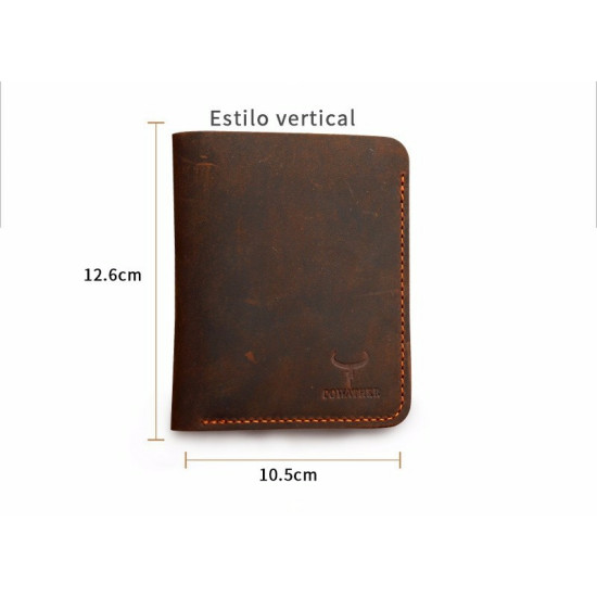 Carteira Masculina Couro Cowather Carteira Masculina Couro Cowather