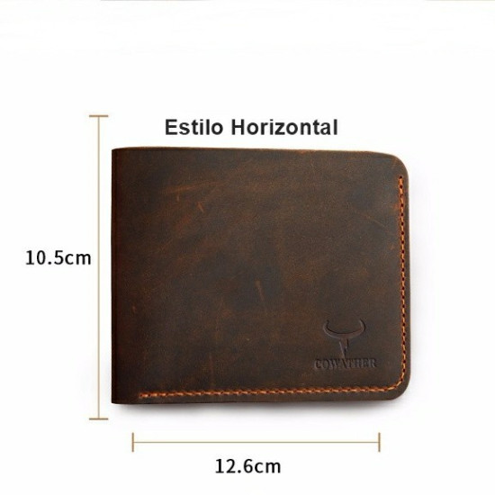Carteira Masculina Couro Cowather Carteira Masculina Couro Cowather