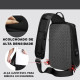 Mochila Transversal USB Impermeável América Mochila Transversal USB Impermeável América