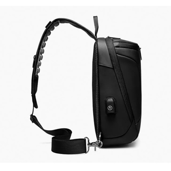 Mochila Transversal USB Impermeável América Mochila Transversal USB Impermeável América