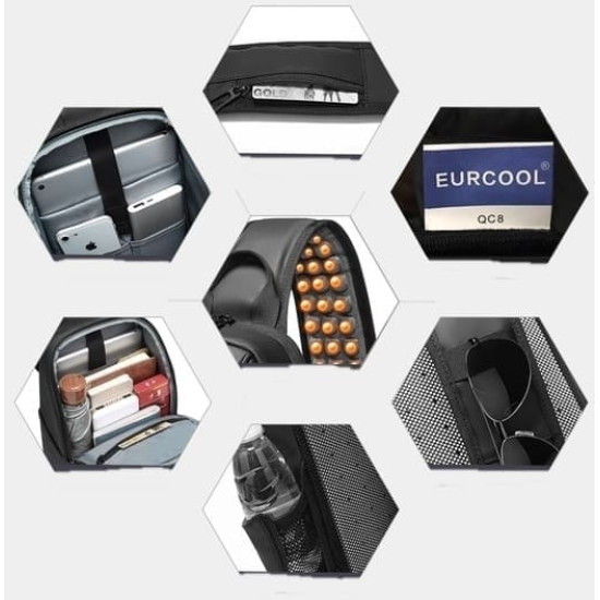 Bolsa Mochila Transversal Impermeável USB Bolsa Mochila Transversal Impermeável USB